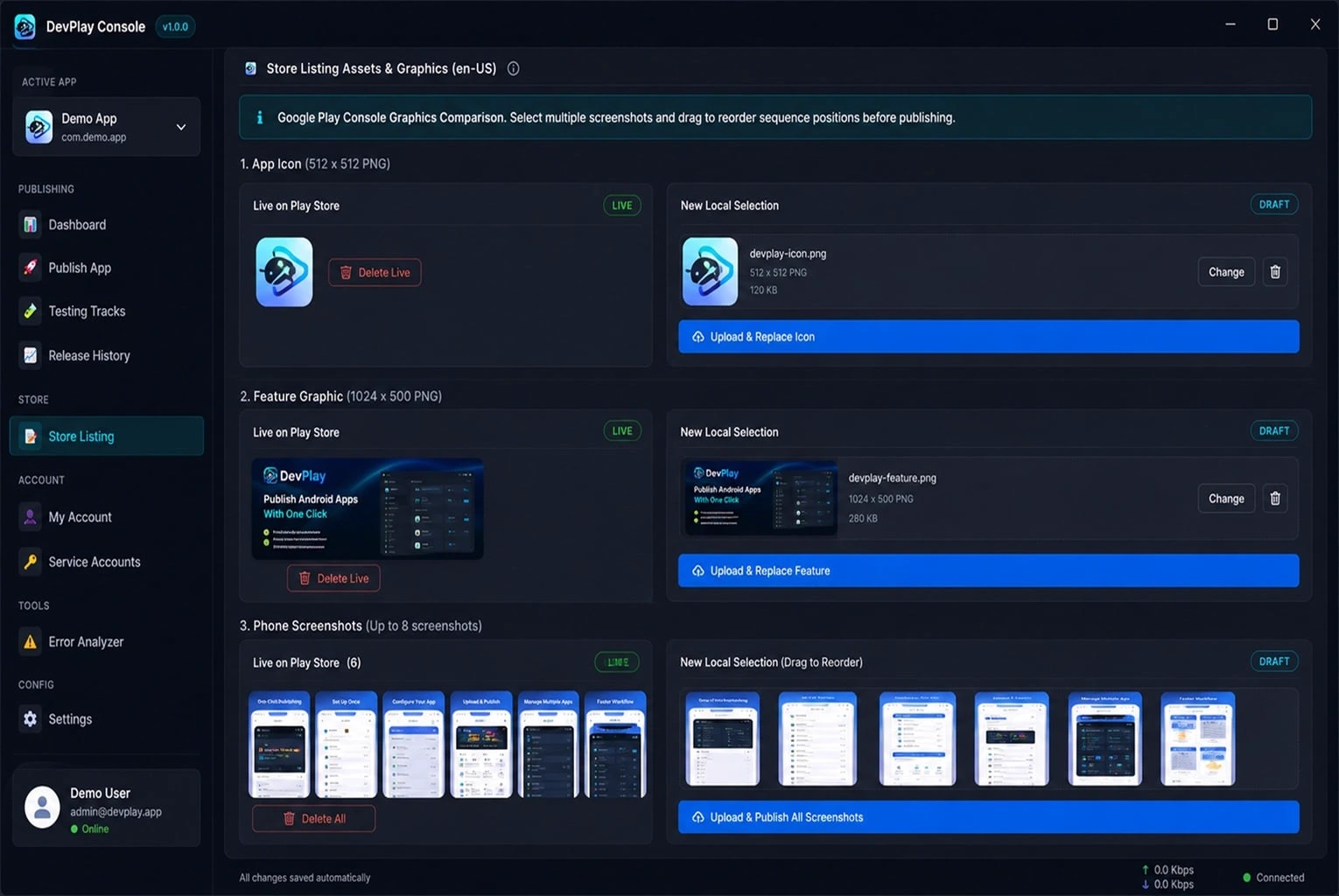 App Release Settings and Properties